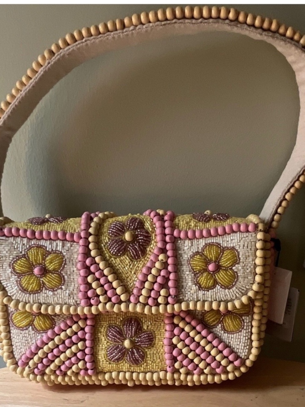 America and Beyond Beaded Bag